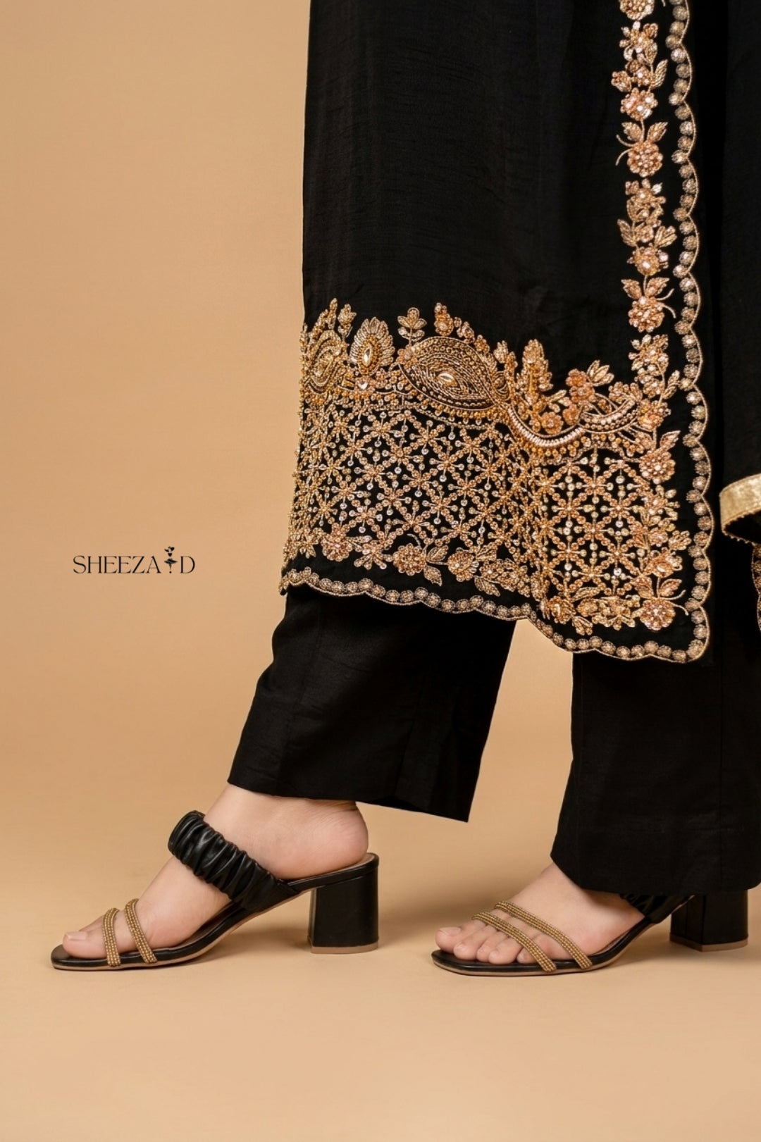 Pure Luxury Handmade Embroidered Zari Silk | SD-SL-26-09