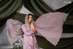 Lilac Embroidered Lawn Suit With Chiffon Dupatta