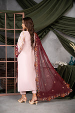 Blush Maroon Elegance 3pcs Lawn Suit