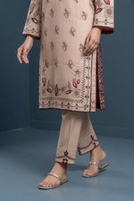 Beige & Maroon Grace Lawn Suit