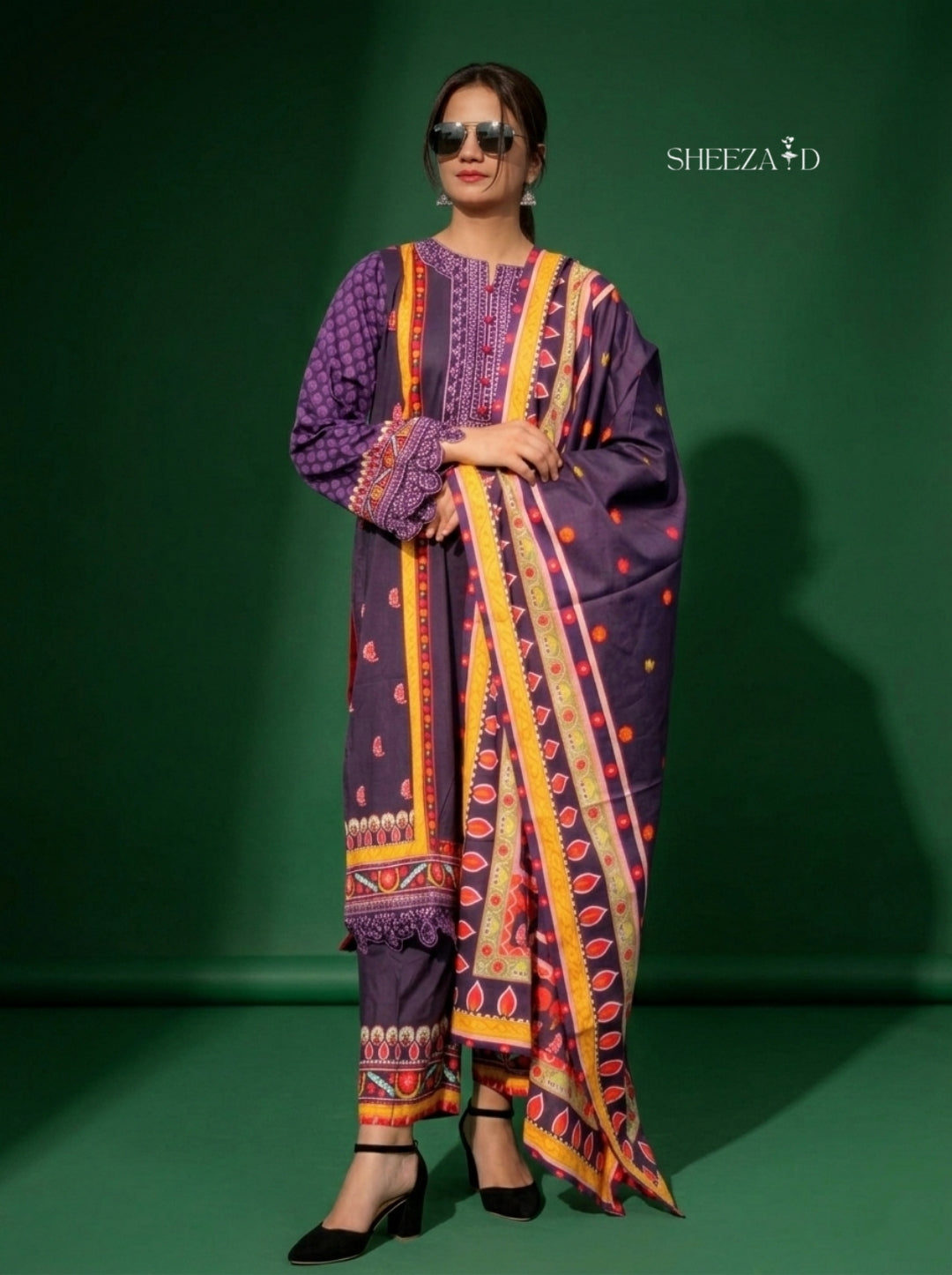 Luxe Amara 3-Piece Suit | Luxury Printed Lawn SD-PA3-0007