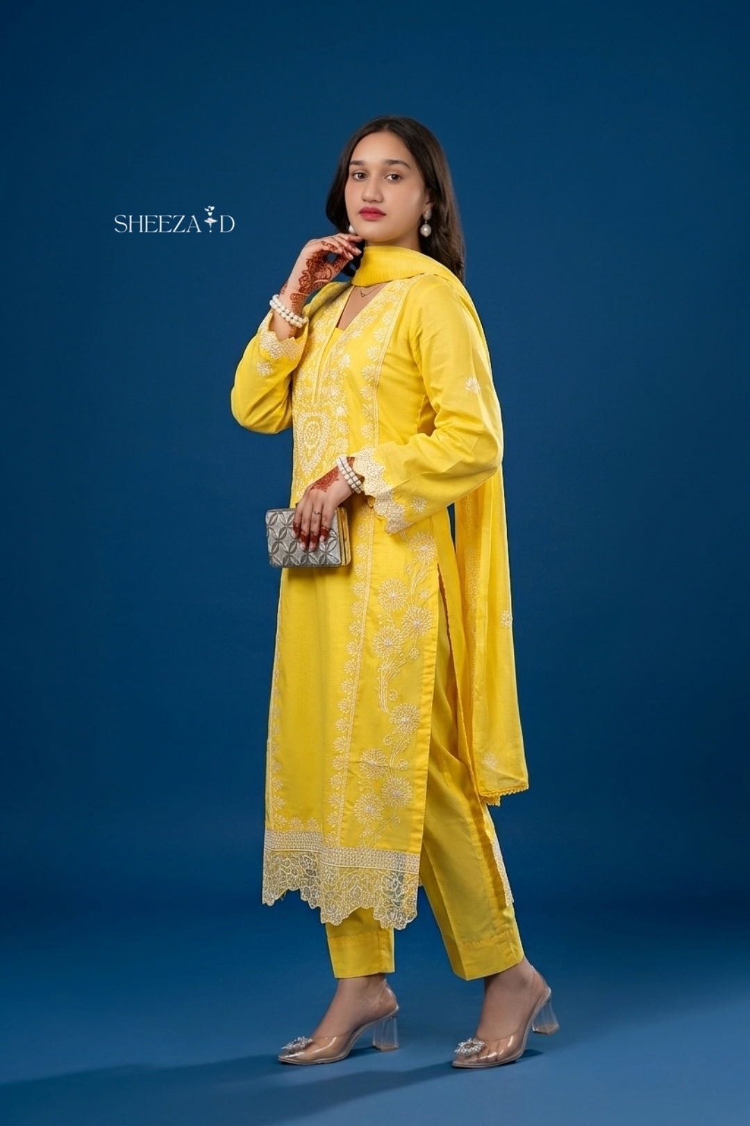 Sunshine Elegance – 3PC Embroidered Lawn Suit | SD-SL-26-02