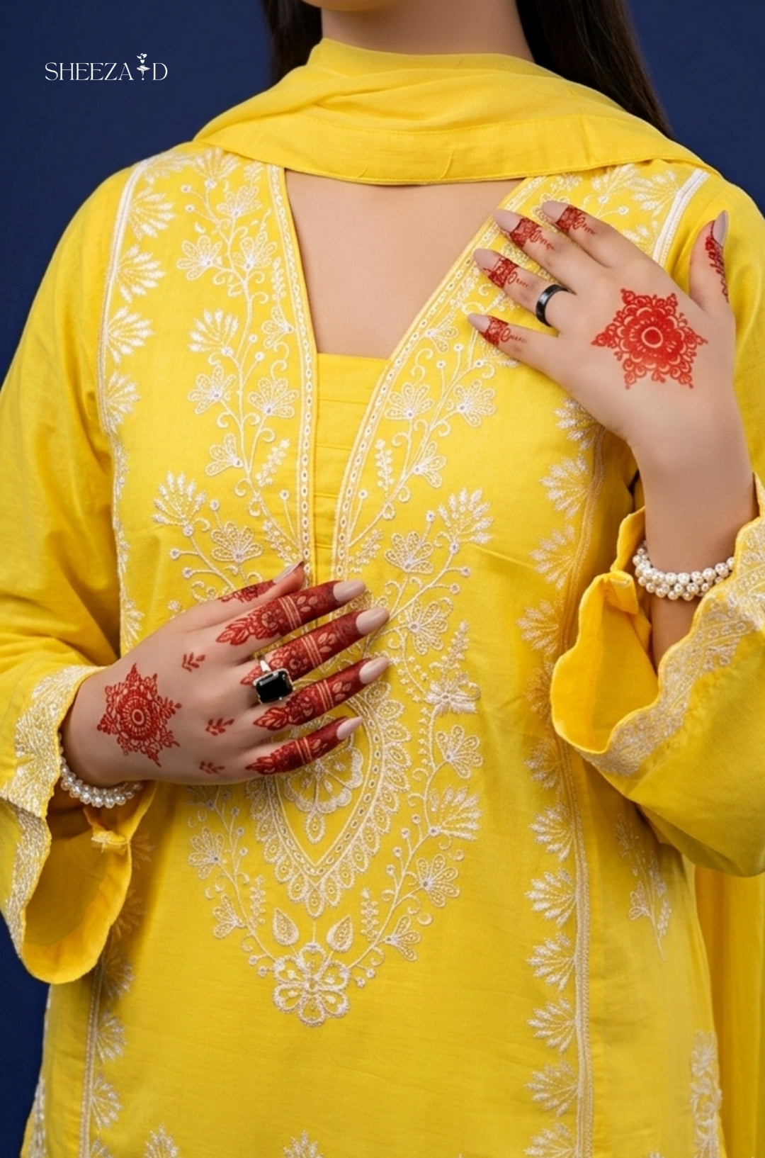 Sunshine Elegance – 3PC Embroidered Lawn Suit | SD-SL-26-02
