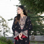 Black Fully Embroidered 2-Piece Winter Luxe Pret