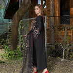 Black Fully Embroidered 3-Piece Summar Luxe Pret