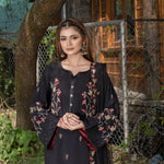 Black Fully Embroidered 3-Piece Summar Luxe Pret