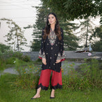 Black Fully Embroidered 2-Piece Winter Luxe Pret