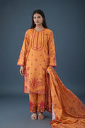 Sunset Bloom Printed Lawn Suit Set