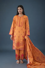 Sunset Bloom Printed Lawn Suit Set