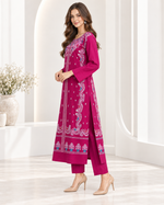 Pearl Grace Ready to Wear 2 Pcs Embroidered Raw Silk Kaftan | SDVL-04