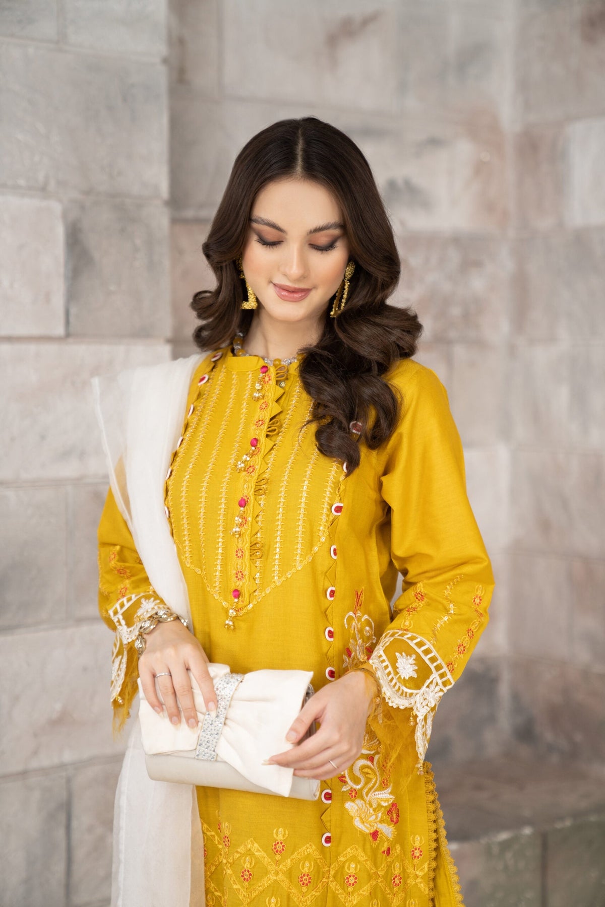 3 Piece Embroidered Lawn Suit | Home