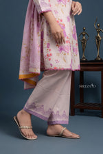 Pink Printed 3pcs Suit