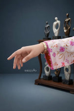 Pink Printed 3pcs Suit
