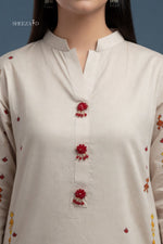 Cream Printed 3pcs Lawn Suit