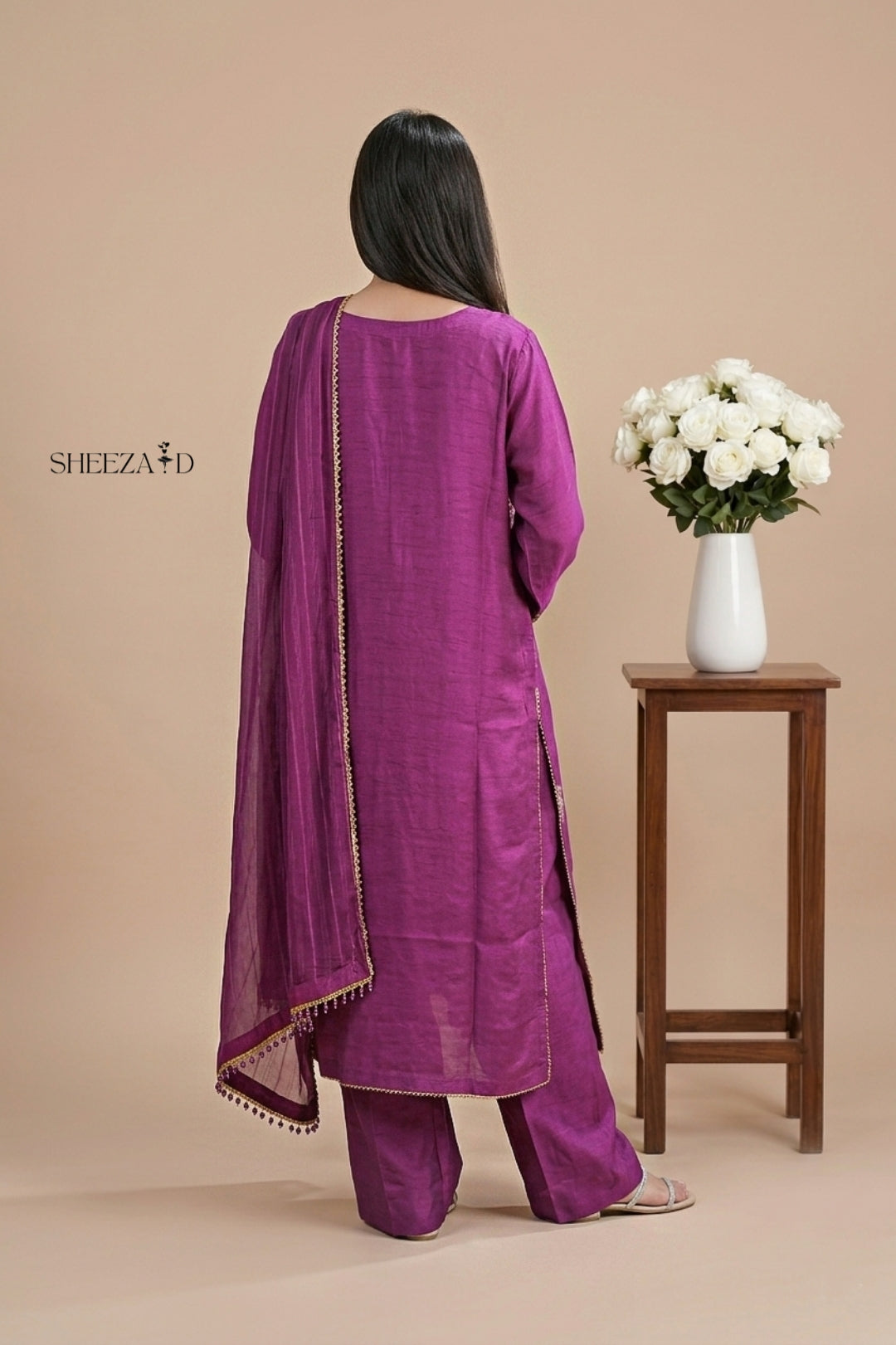 Noor Mahal Zari Silk Suit | SD-SL-26-09