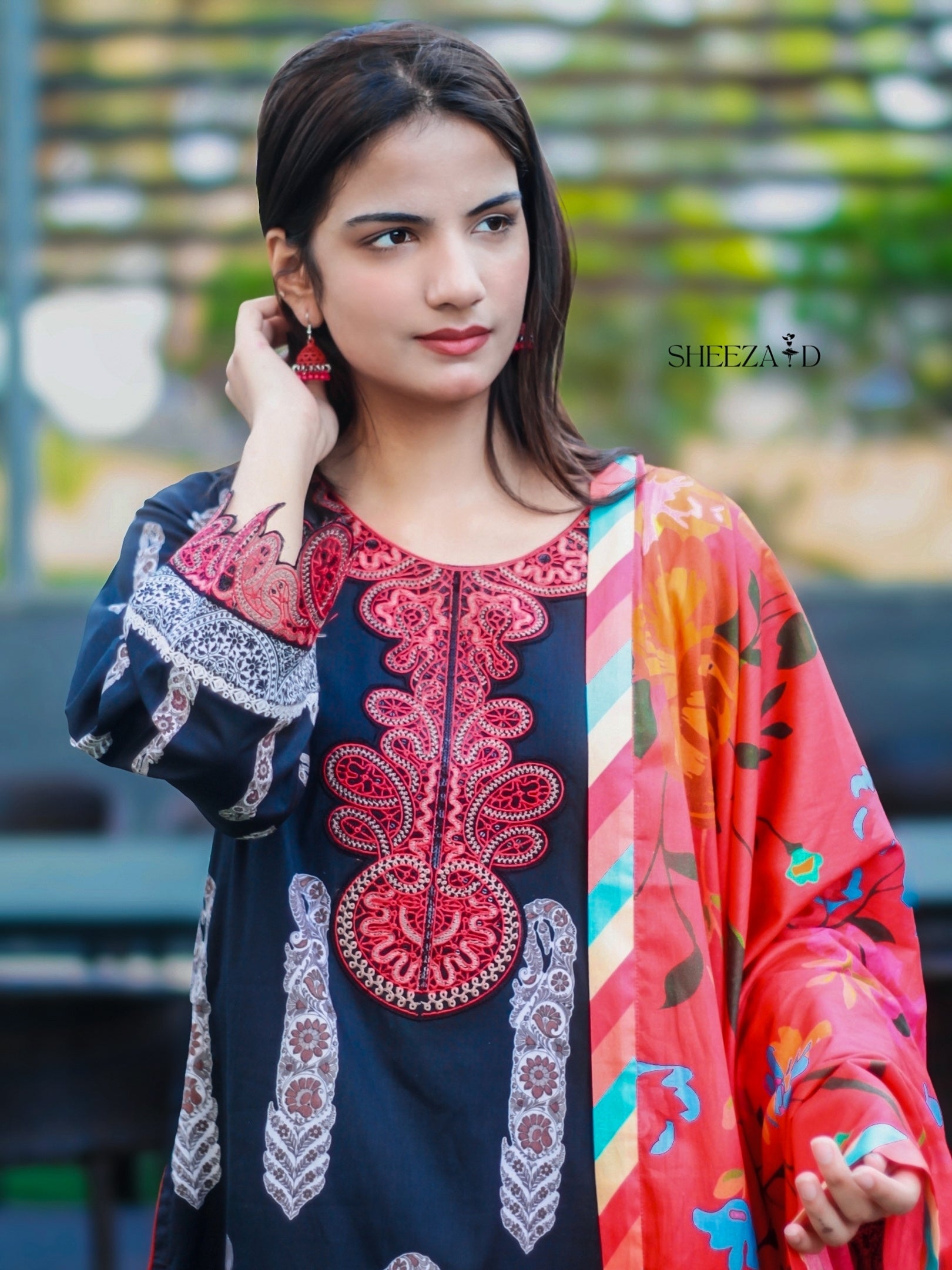 Midnight Bloom  3-Piece Suit | Luxury Printed Lawn SD-PA3-0008