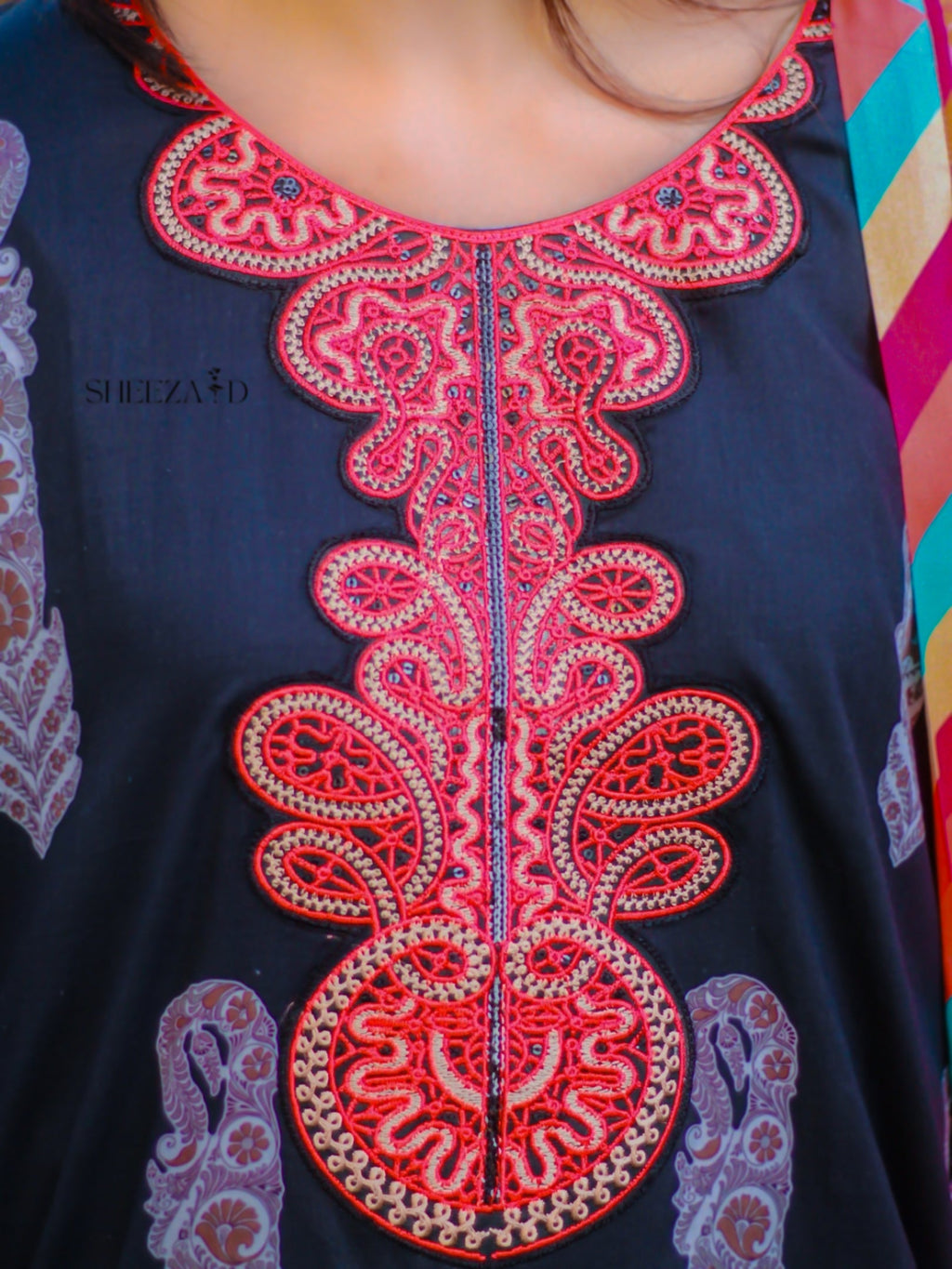 Midnight Bloom  3-Piece Suit | Luxury Printed Lawn SD-PA3-0008