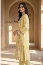 Buttercup Elegance – 2 Piece Embroidered Lawn Set