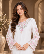 Ivory Whisper Ready to Wear 2 Pcs Embroidered Shirt | SDVL-02
