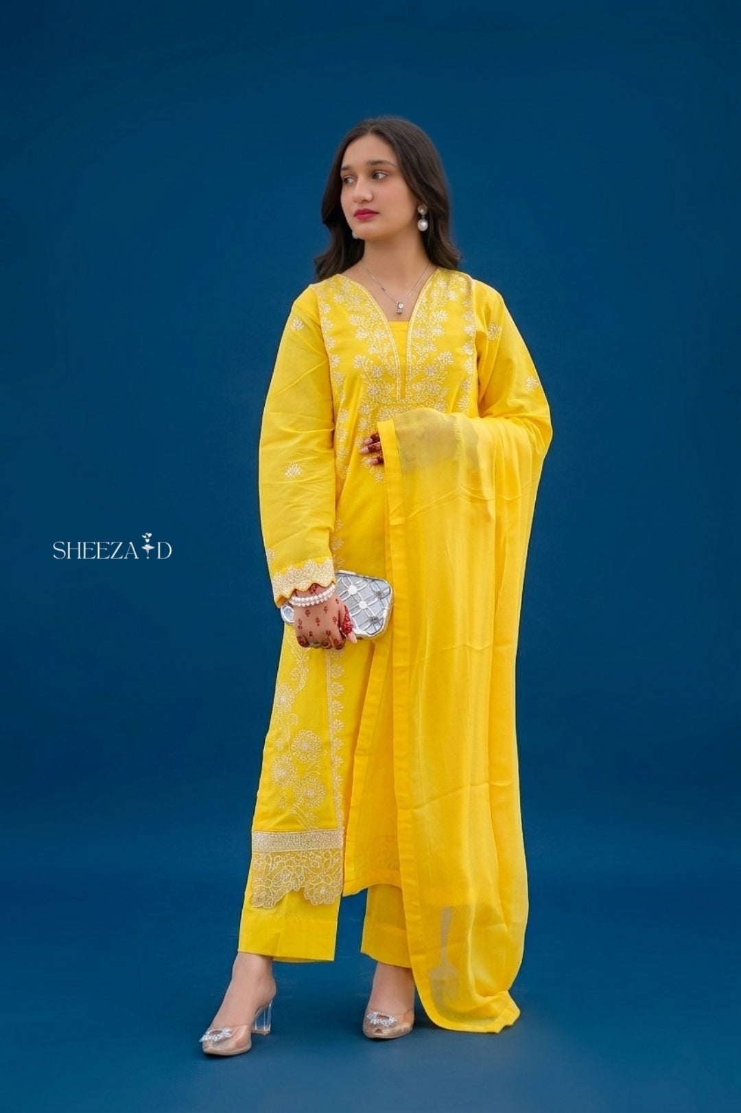 Sunshine Elegance – 3PC Embroidered Lawn Suit | SD-SL-26-02