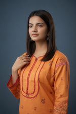 Sunset Bloom Printed Lawn Suit Set